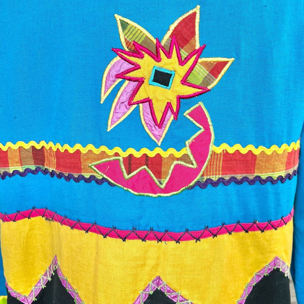 Vintage Draper's & Damon's Womens Size M Embroidered Patchwork Jacket Blazer - Picture 12 of 15
